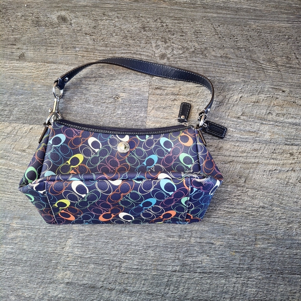 Coach Signature chelsea navy blue / Multi Y2K Handbbag  Coach - Picture 8 of 8
